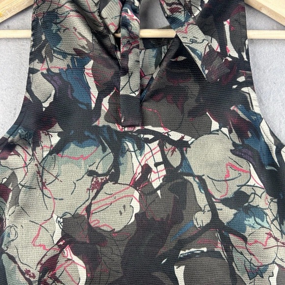 The Limited Multicolor Ruffled Halter Blouse - Picture 3 of 8